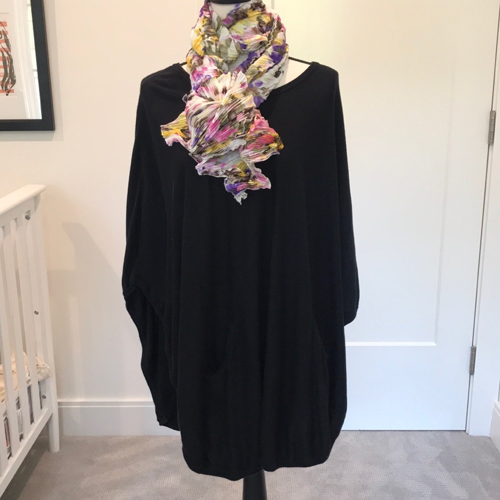 PLANET by Lauren G poncho with pockets